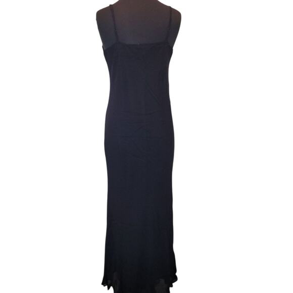 VTG American Angel Black Floral Maxi Mermaid Dress – M – Soft Goth – Formal - Picture 3 of 7